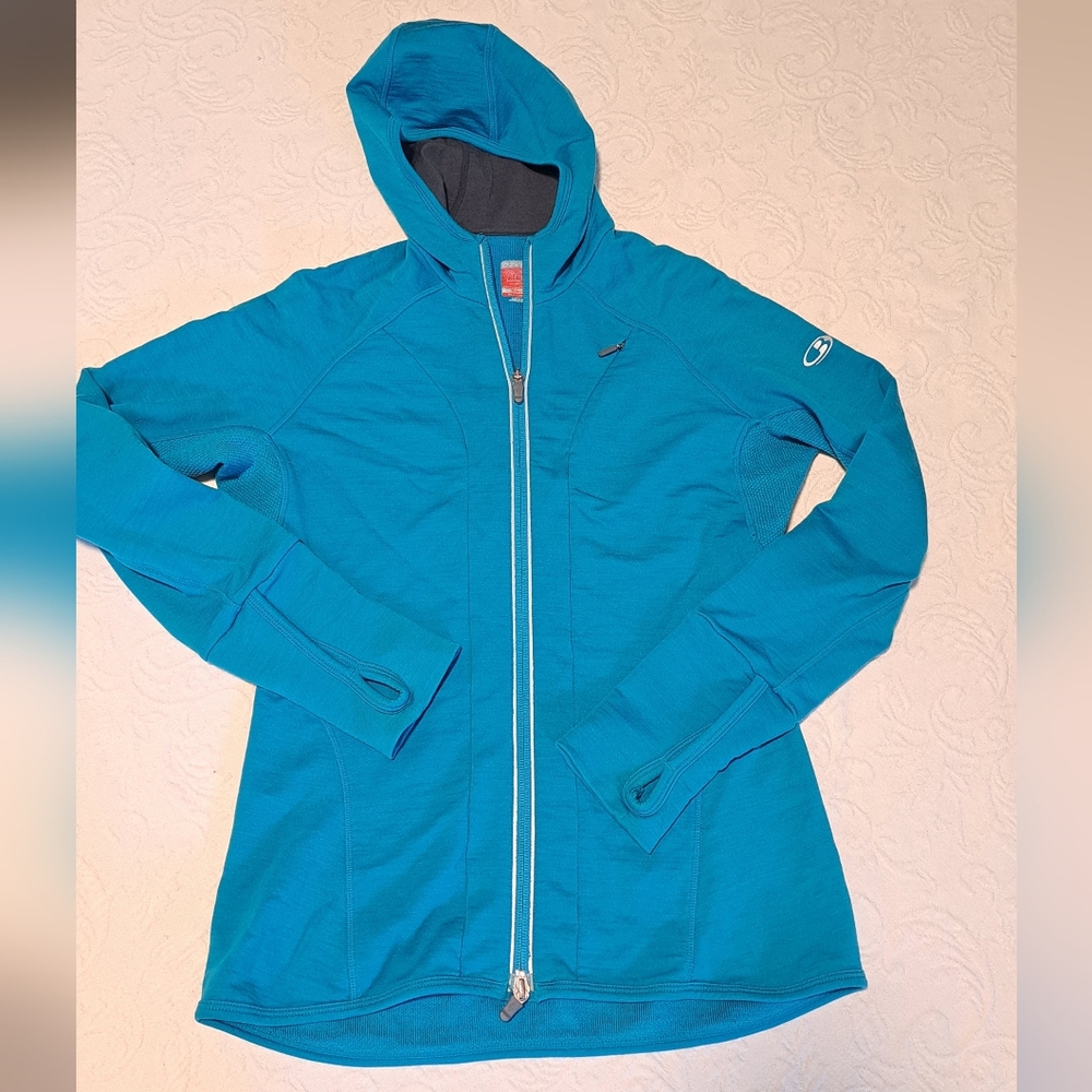 Women's Icebreaker 280 Blue Hooded Jacket